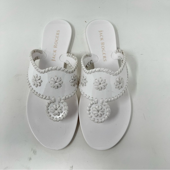 Jack Rogers White Floral Sandals - Picture 5 of 8